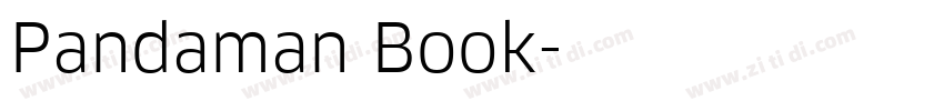 Pandaman Book字体转换